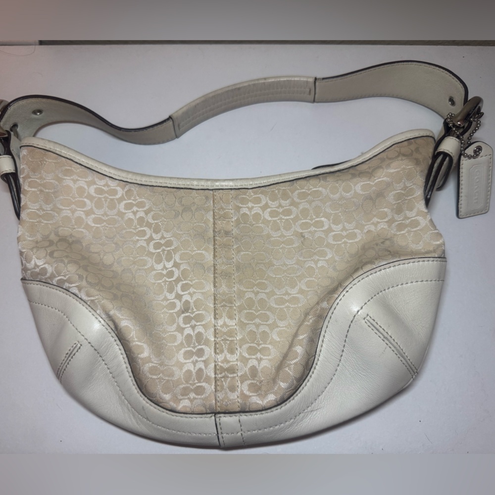 Coach Cream Leather Handbag
